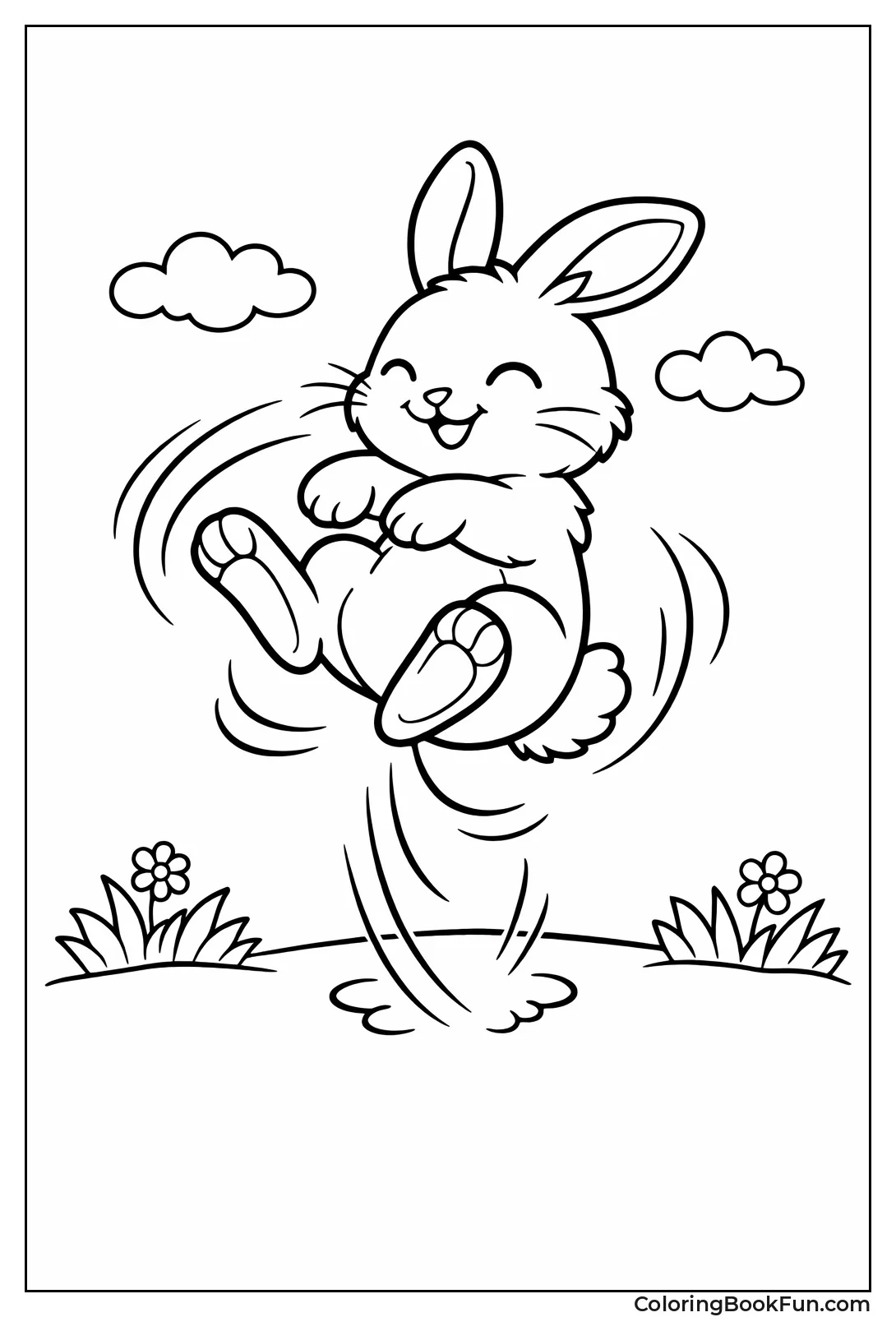 Bunny Doing Joyful Binky