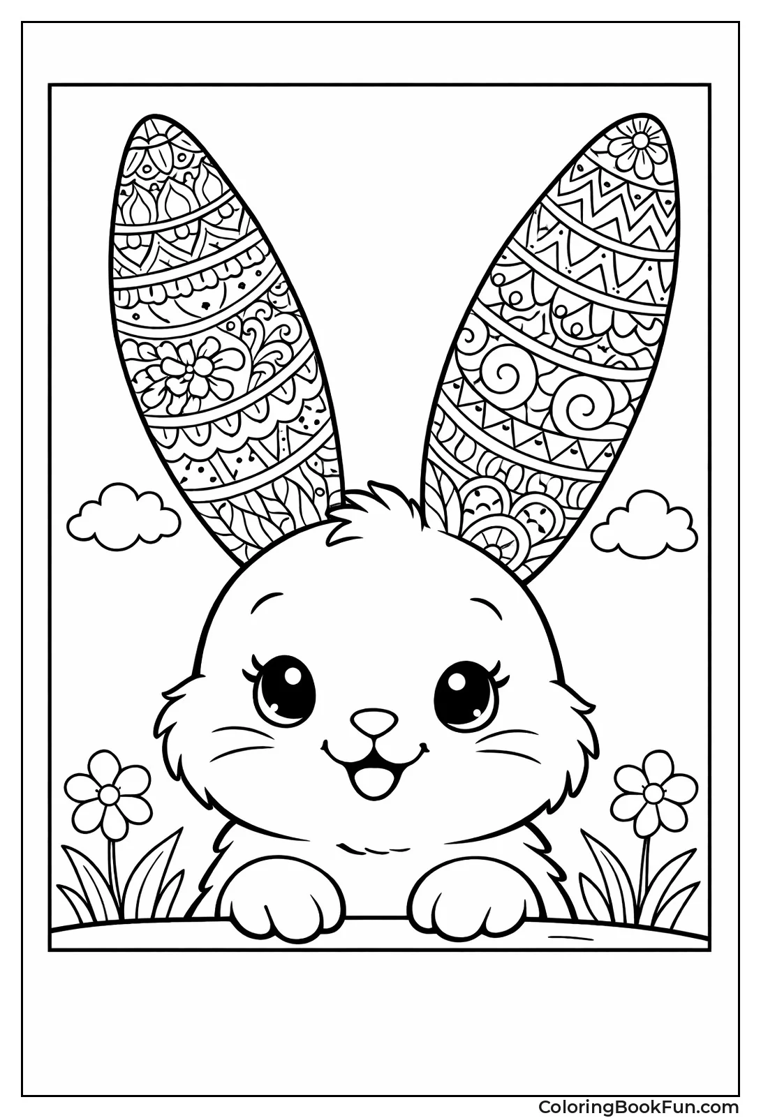 Bunny Ears with Zentangle