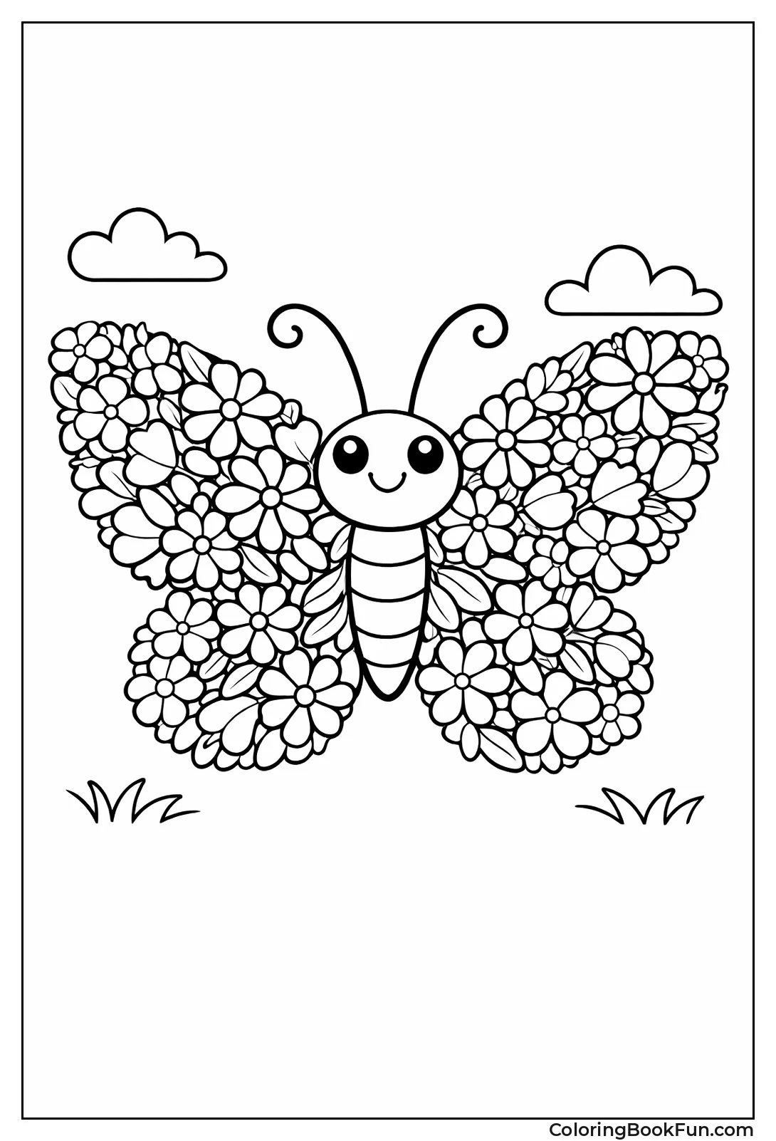 Flowers Form Butterfly Wings