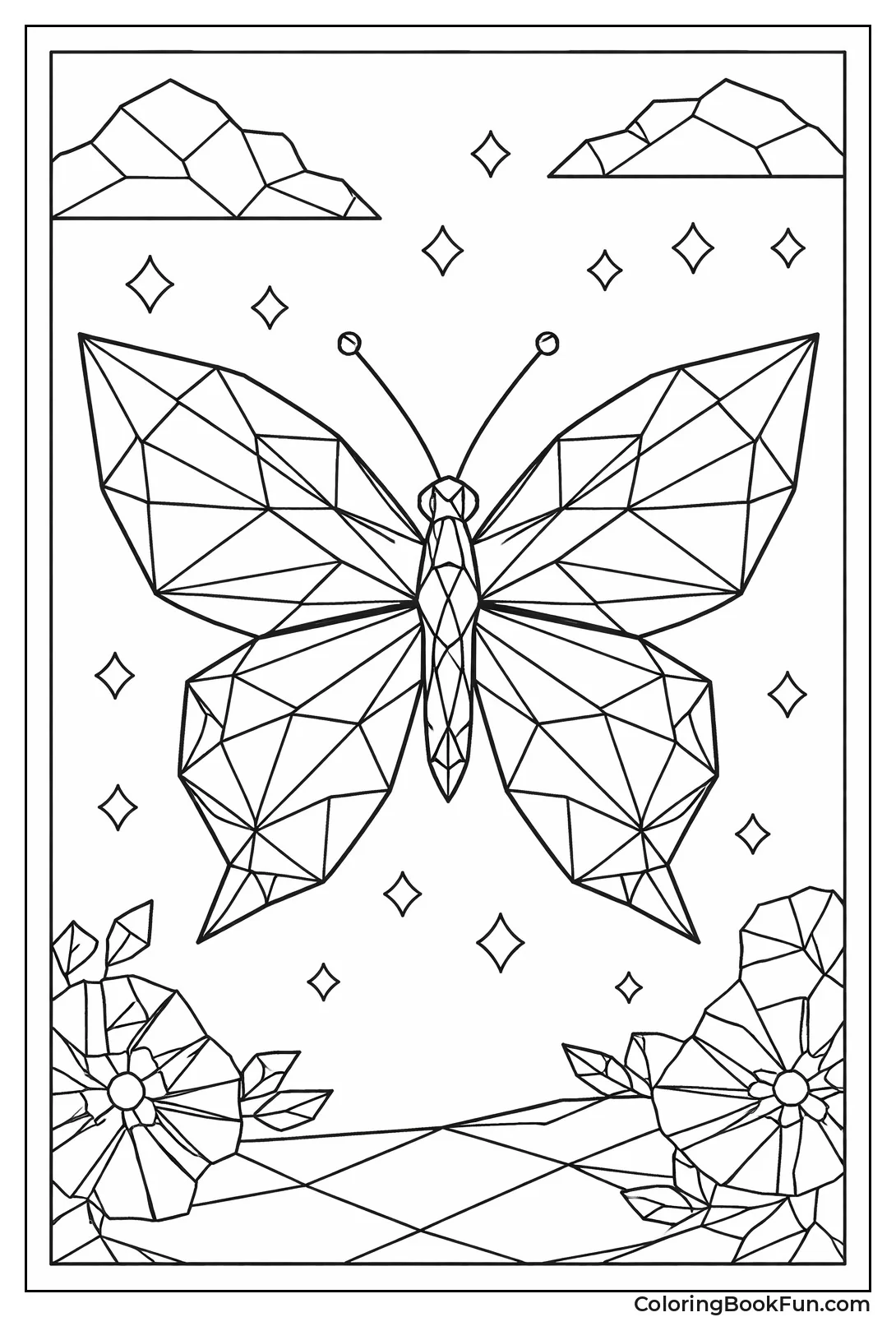 Geometric Polygon Butterfly