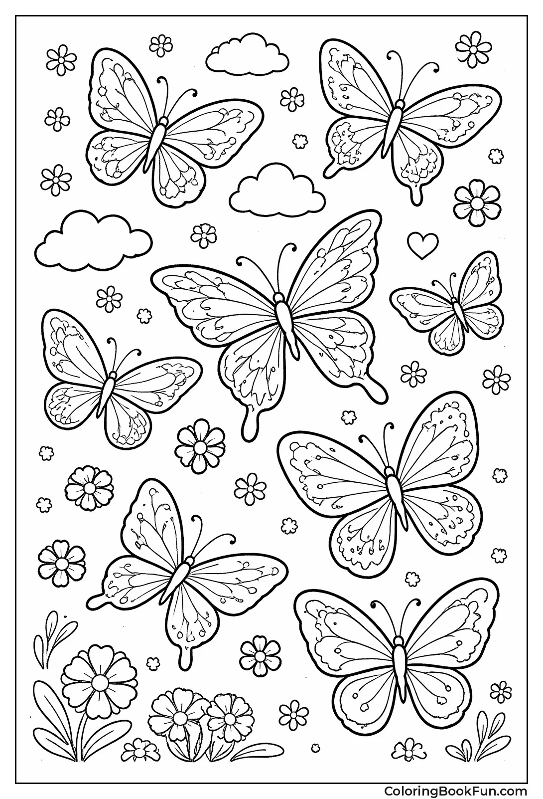 Group of Butterflies