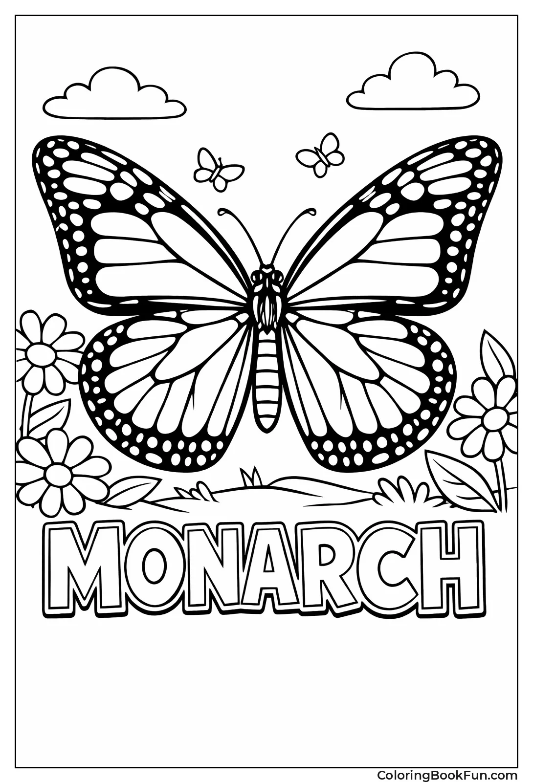 Monarch Butterfly Portrait