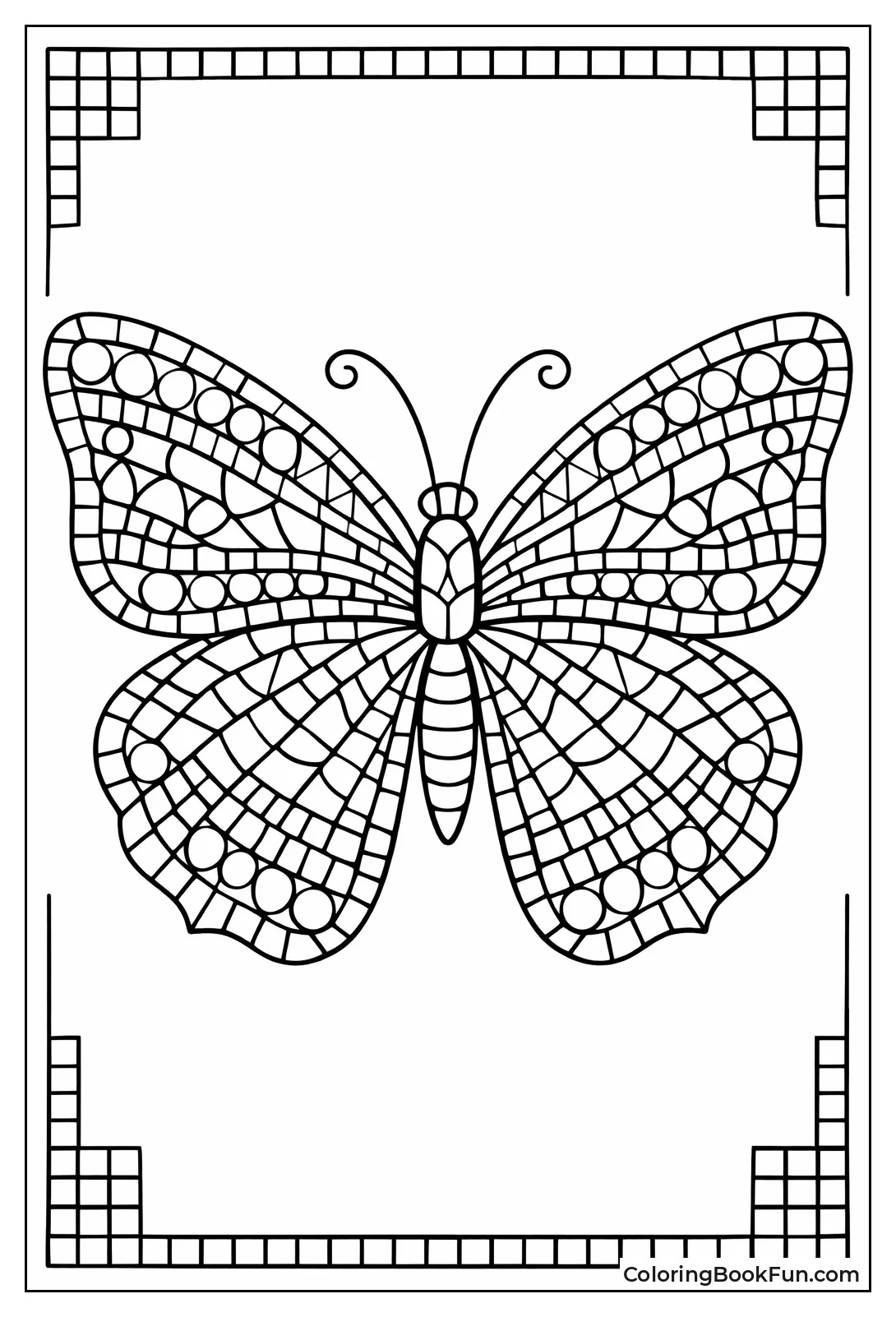 Butterfly Wings Mosaic Pattern