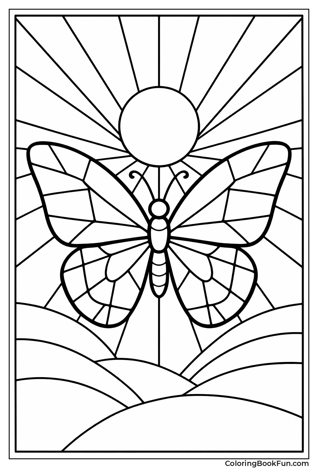 Stained Glass Butterfly