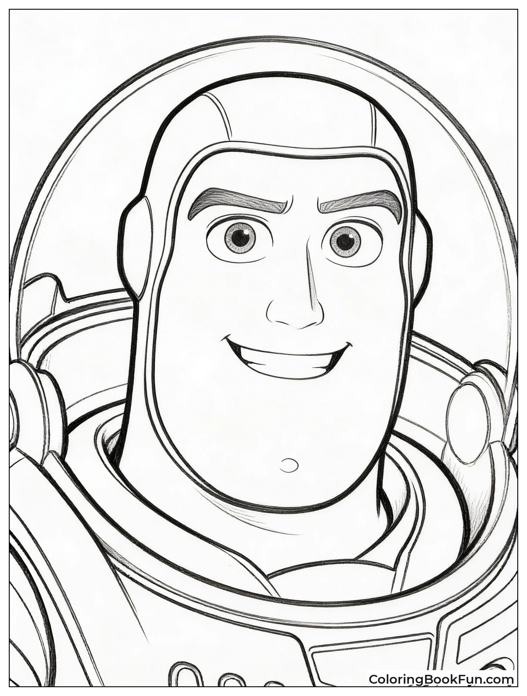 Buzz Smiling with Helmet On