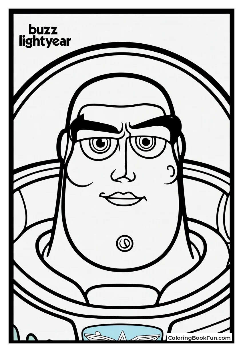 Buzz Face with Determined Eyes