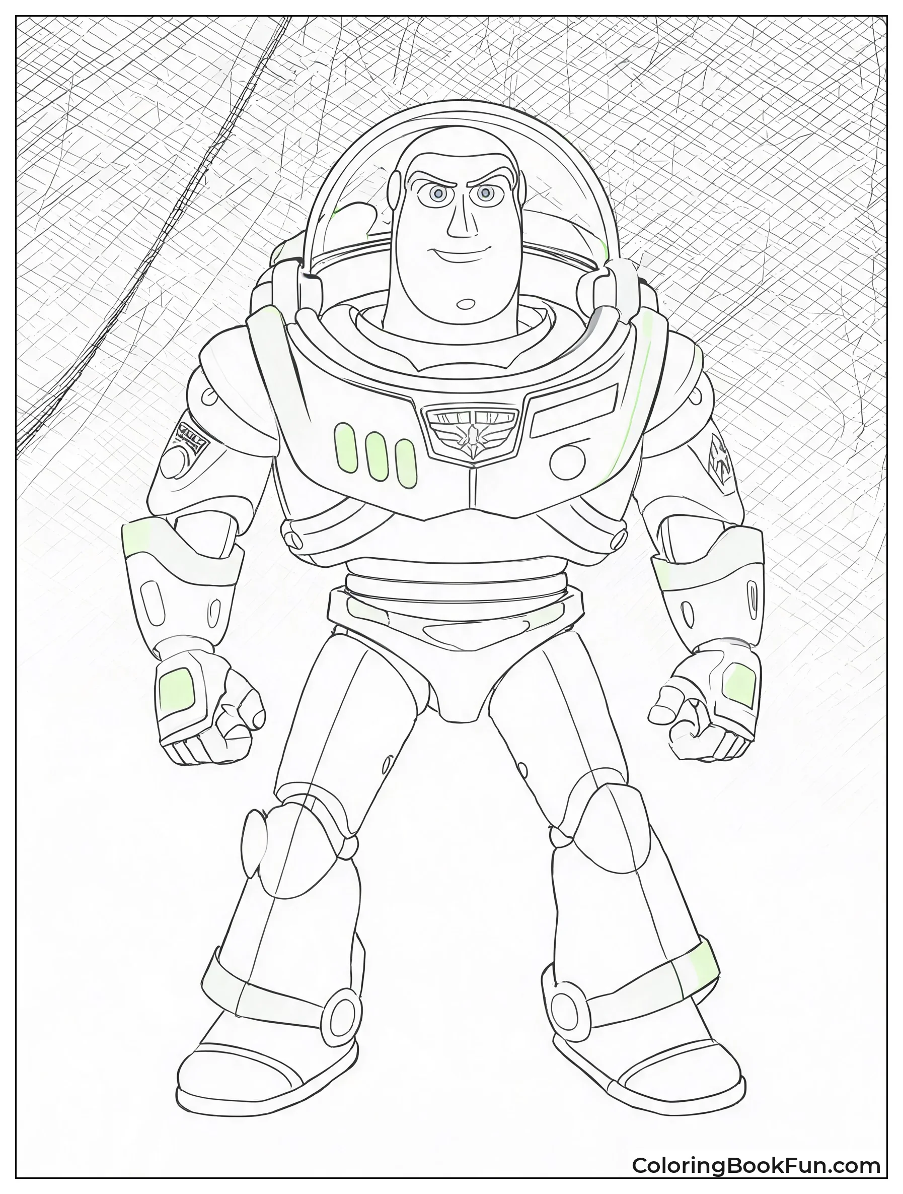 Buzz Glows in a Dark Room
