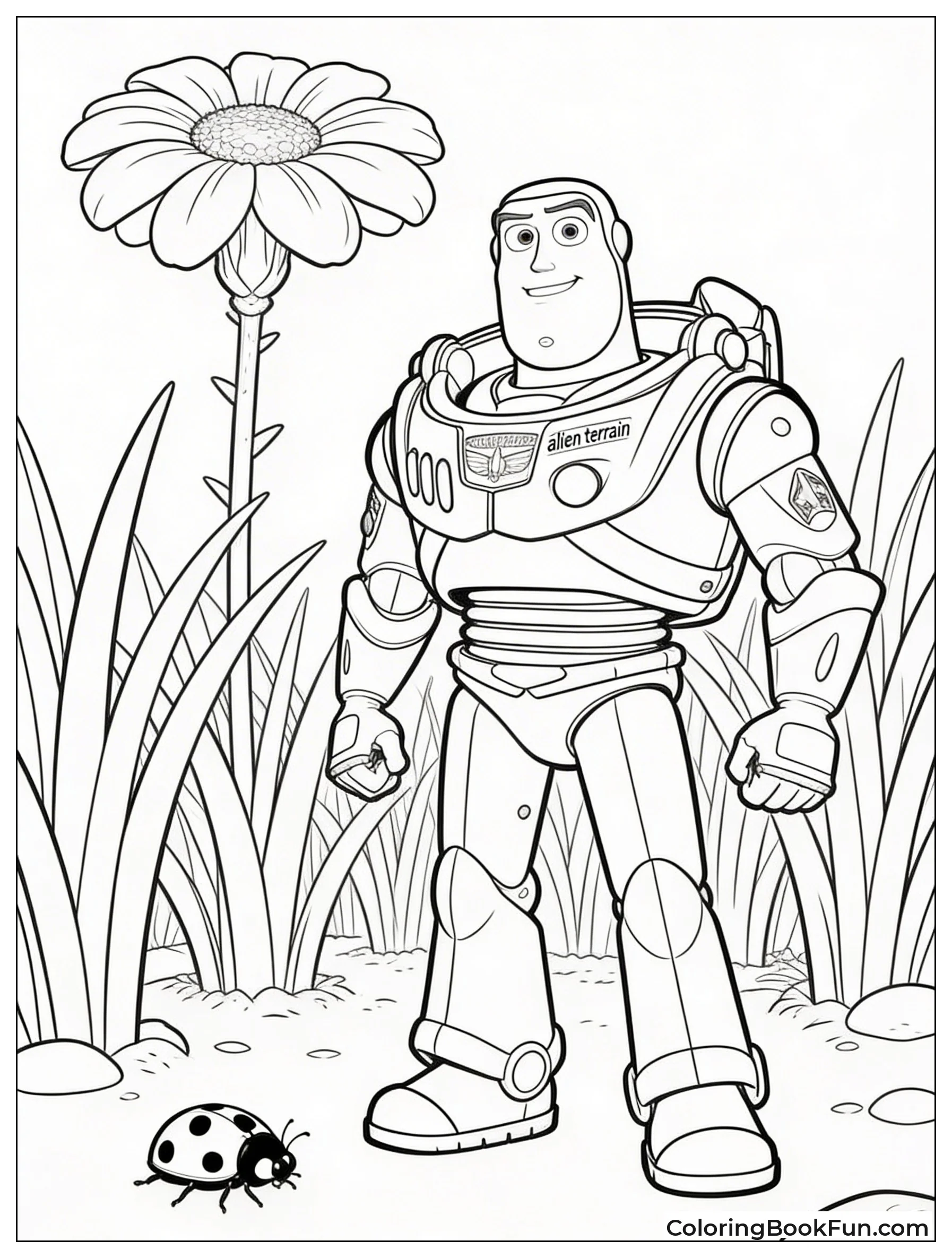 Buzz Explores Giant Garden