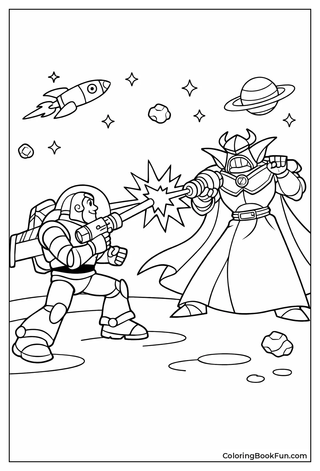 Buzz Battles Evil Zurg
