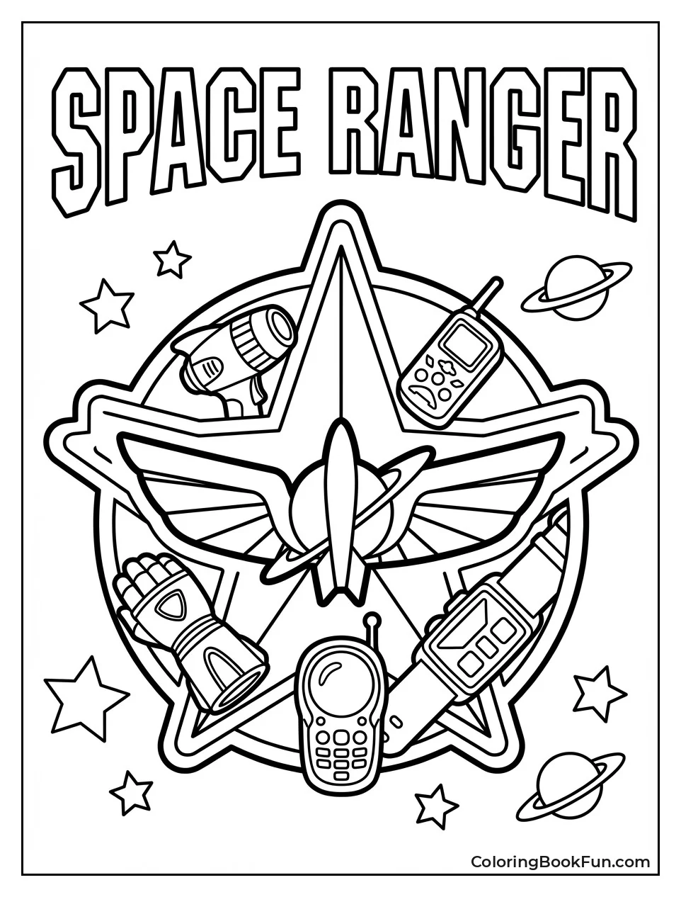 Detailed Space Ranger Badge