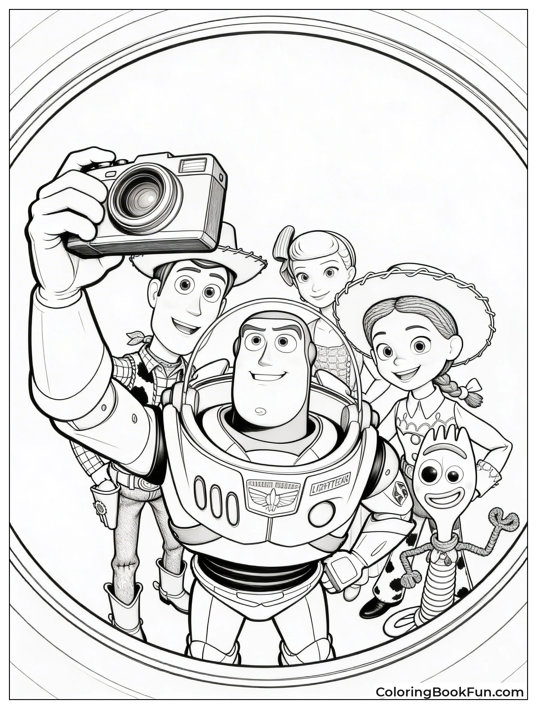 Toys Take Fun Selfie