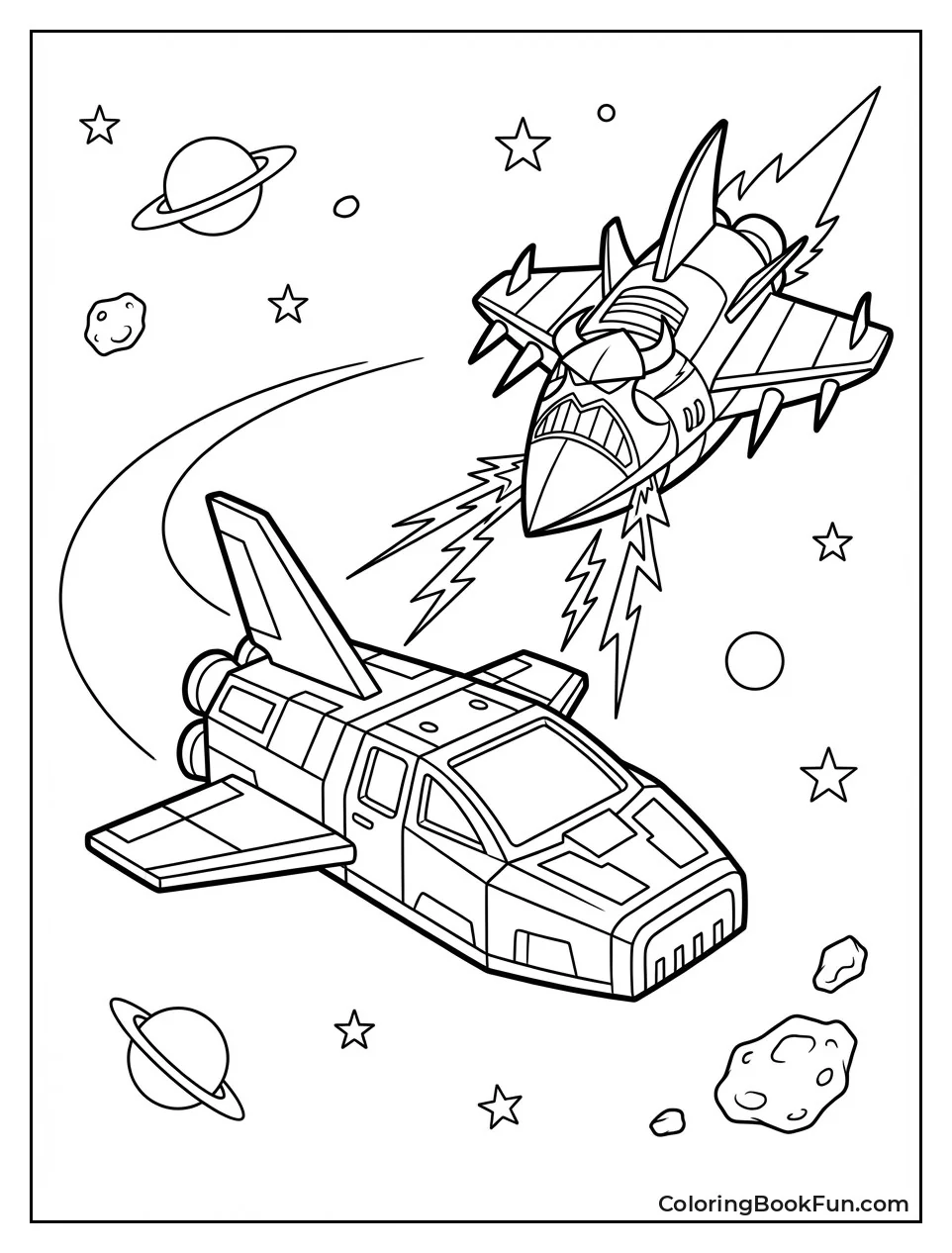 Buzz Dodges Zurg Ship Battle