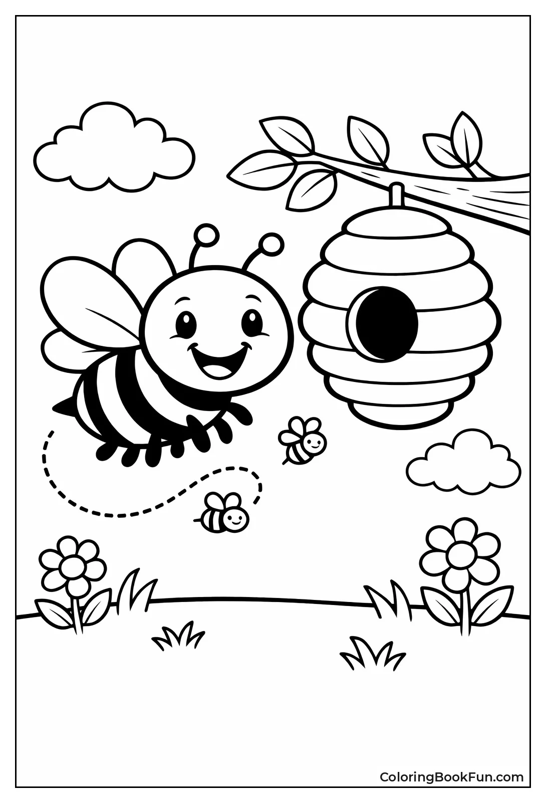 Buzzy Bee with Smile