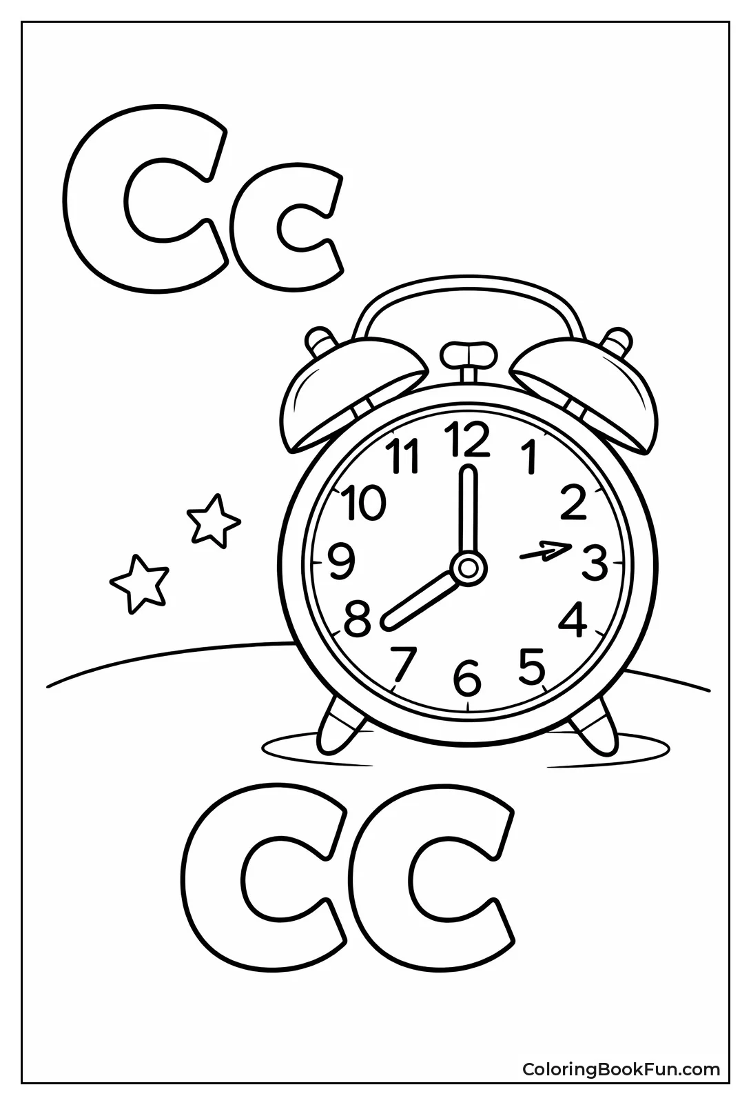 Letter C Next Clock