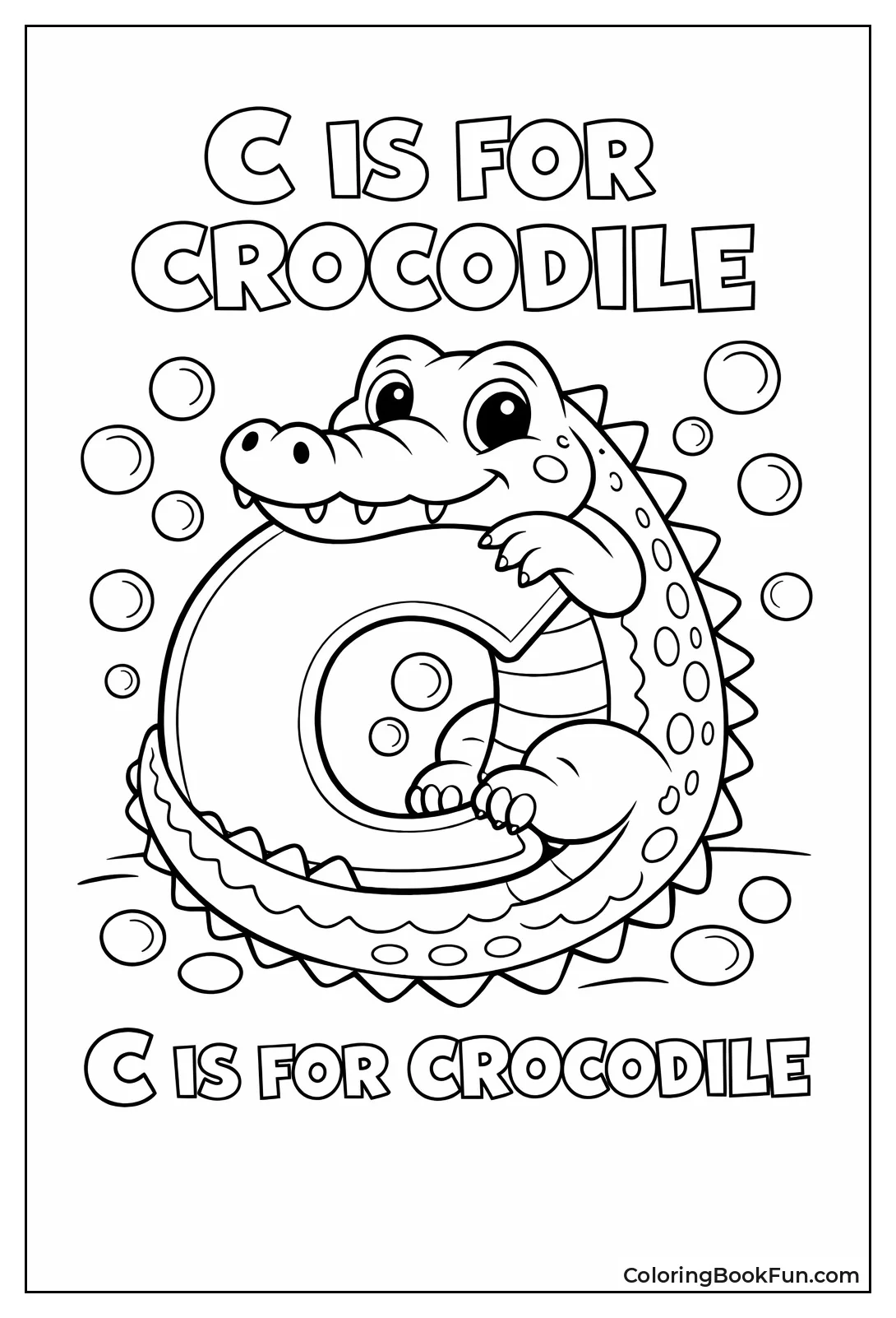 Crocodile Wrapped Around C