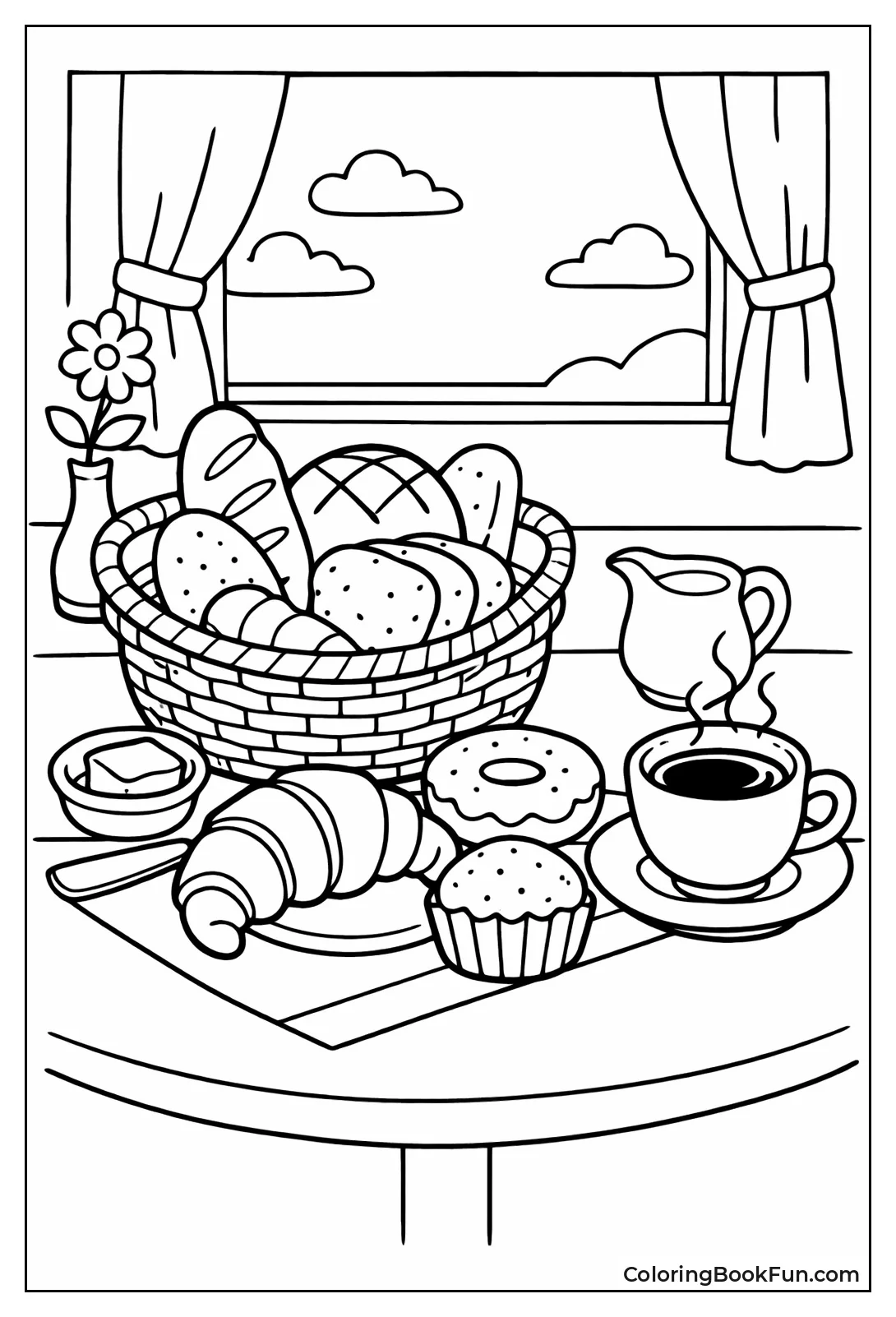 Cafe Table Bread Basket