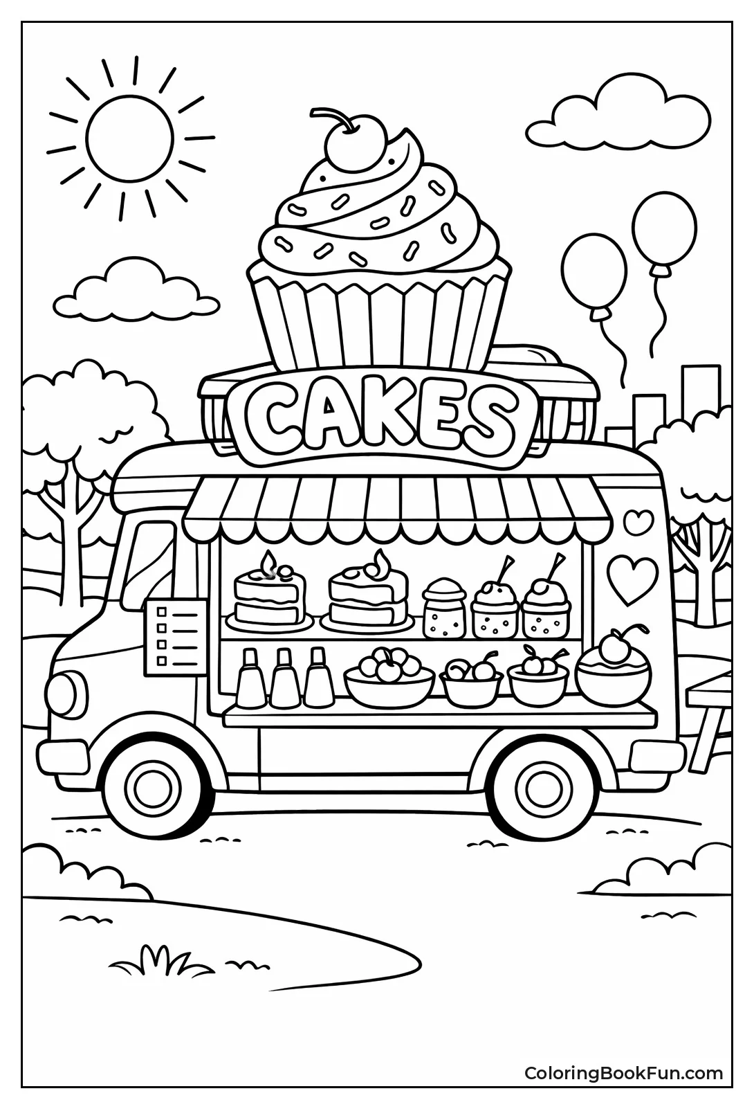 Cake Food Truck Parked