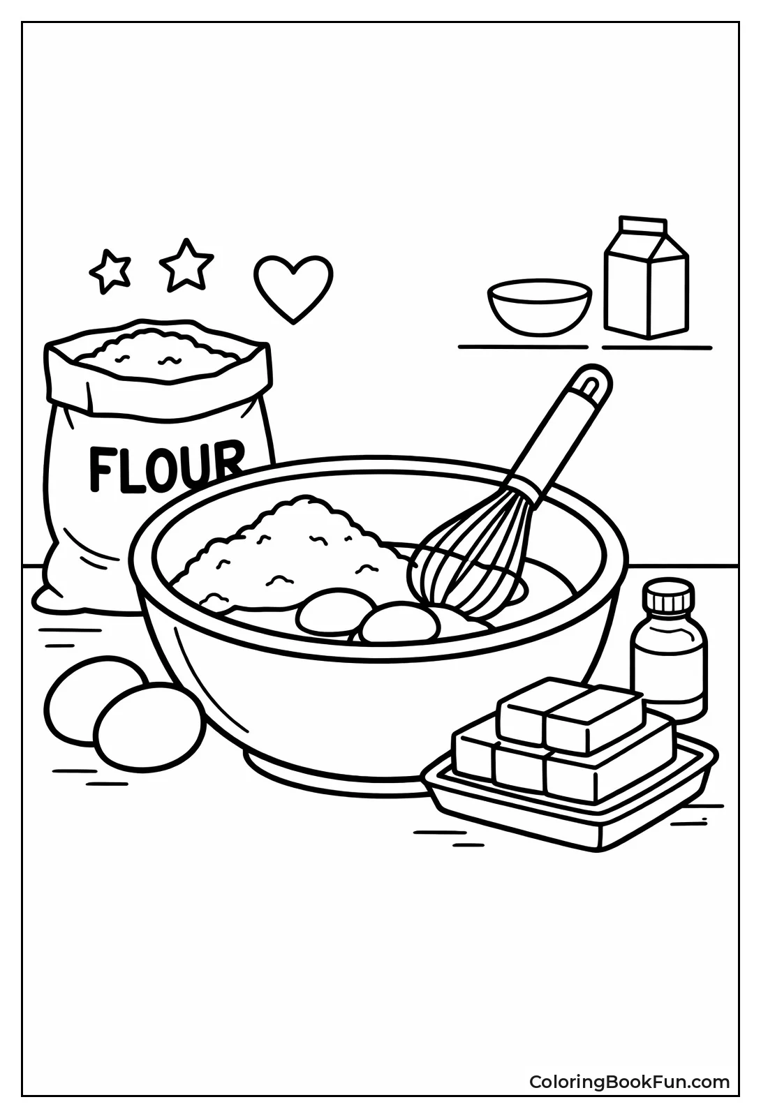 Ingredients in Mixing Bowl