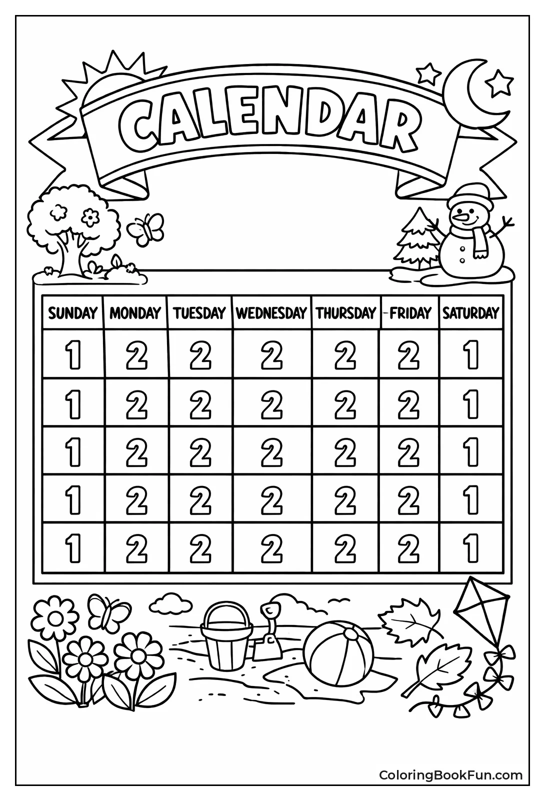 Color Weekends Red Weekdays Blue