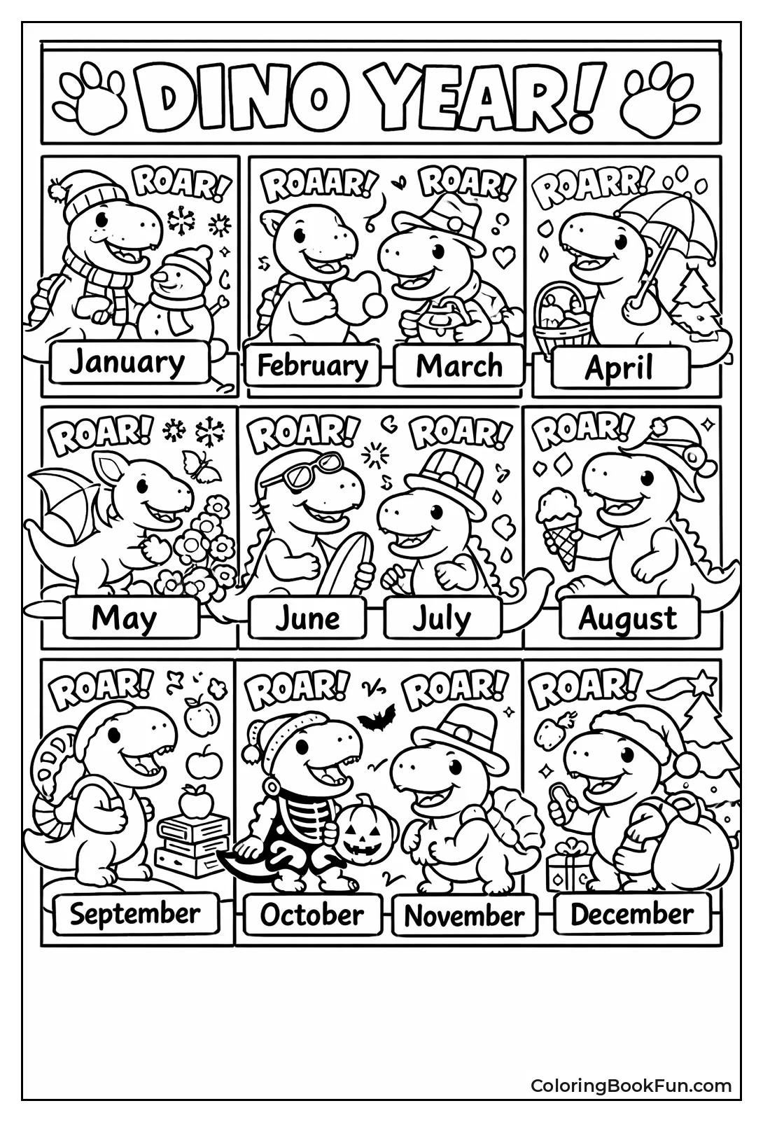 Dinosaurs Roar at Yearly Events