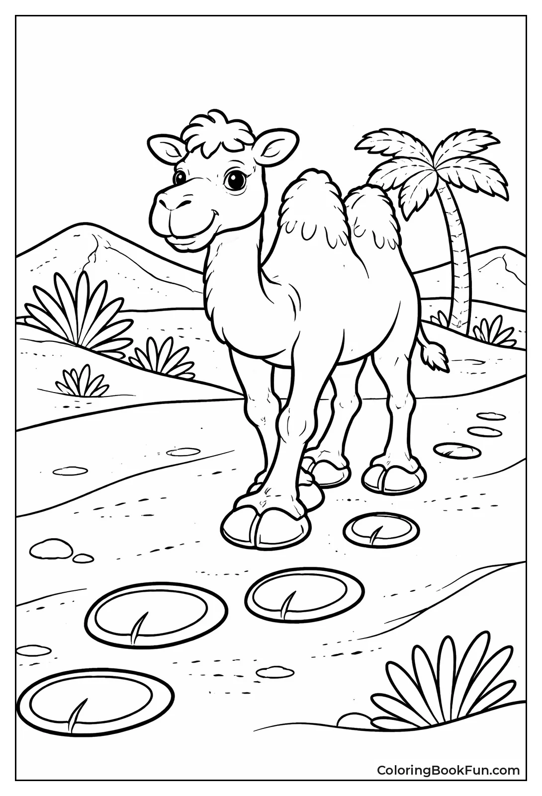 Camel Padded Feet Prints