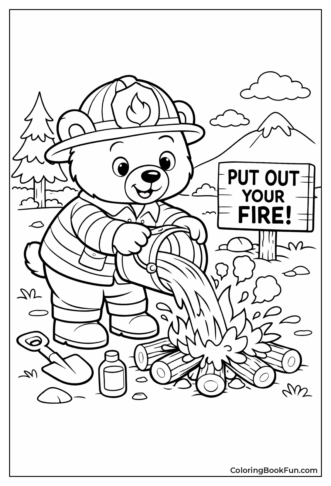 Bear Puts Out Campfire