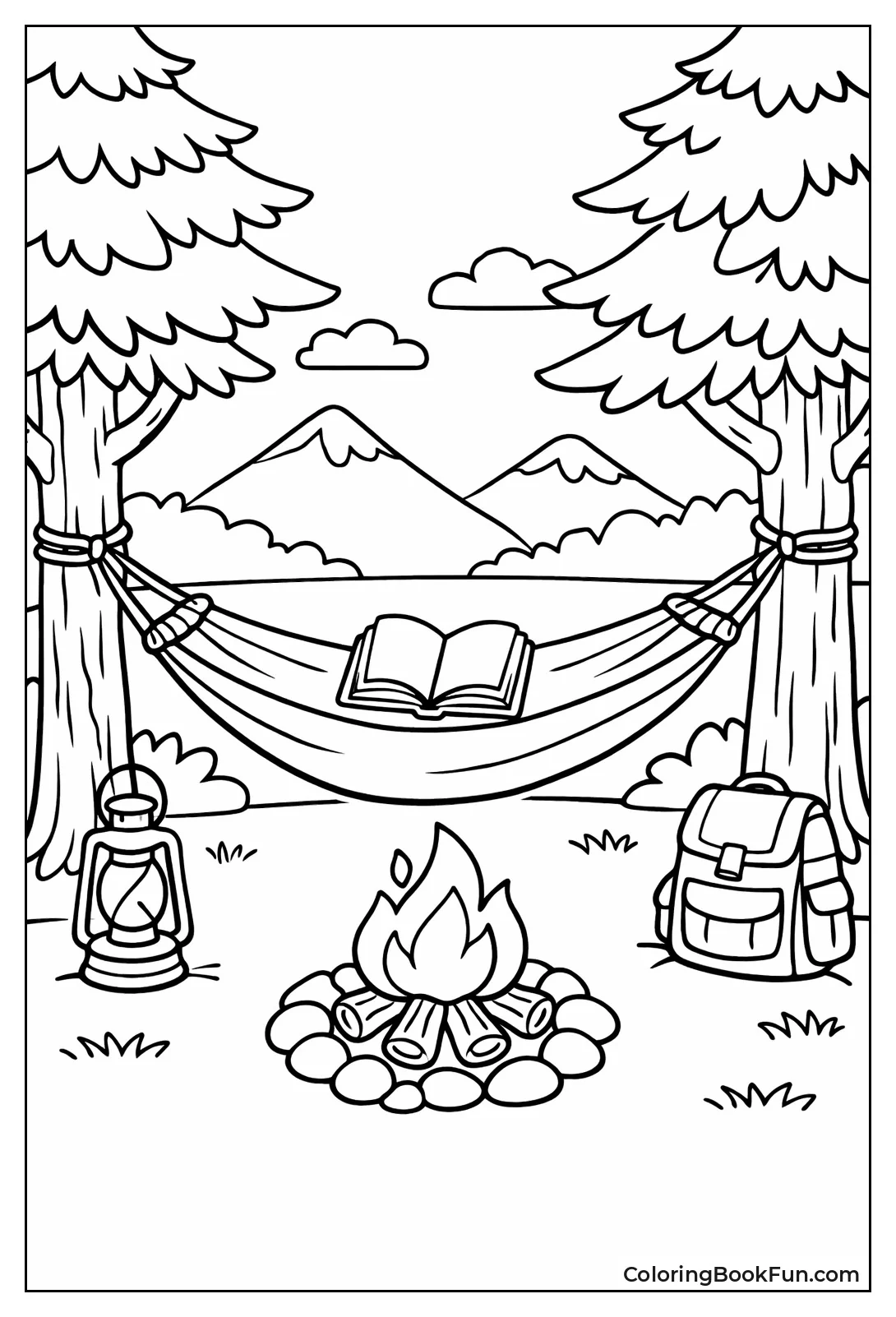 Hammock between Camp Trees