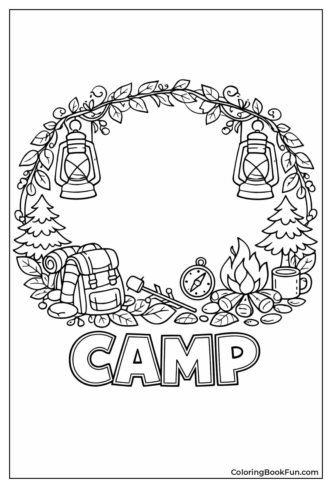 Lantern Wreath with Vines