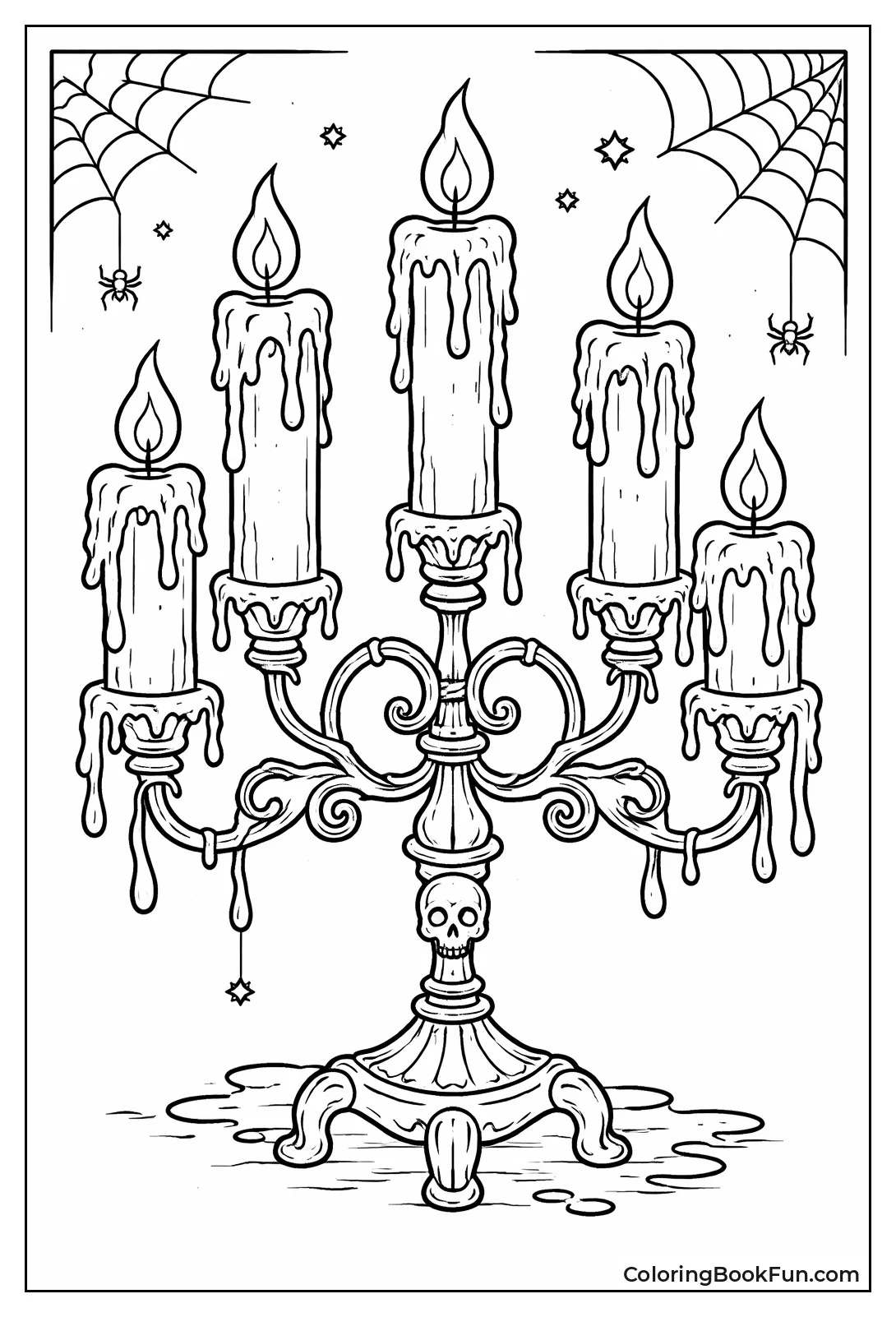 Candelabra Drips Spooky Wax Shapes