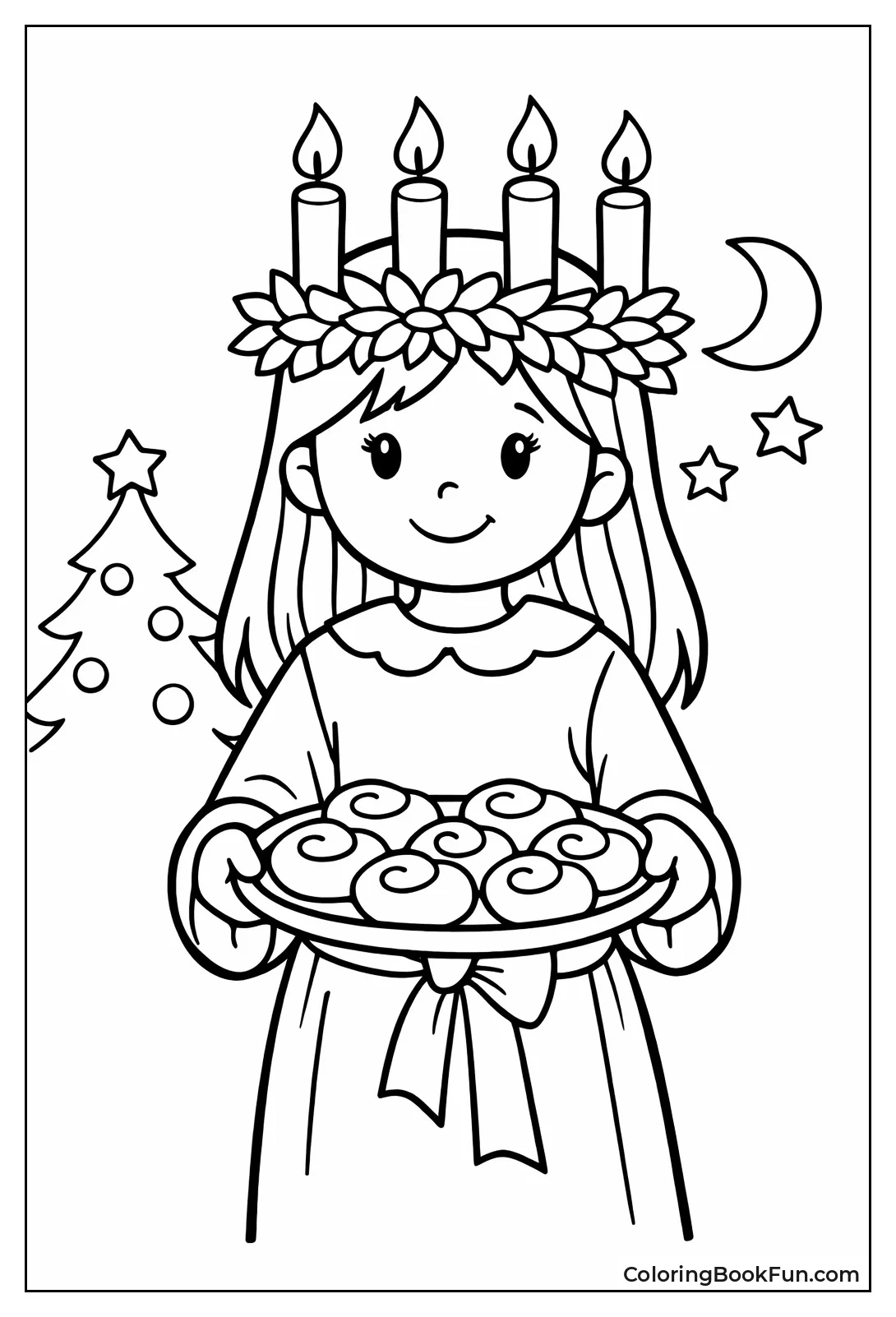 St Lucia Wears Candle Crown