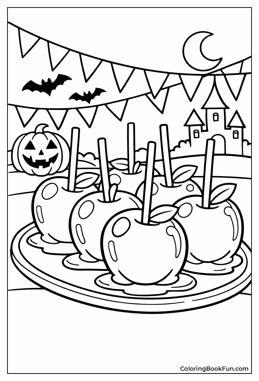 Shiny Candy Apple on Stick