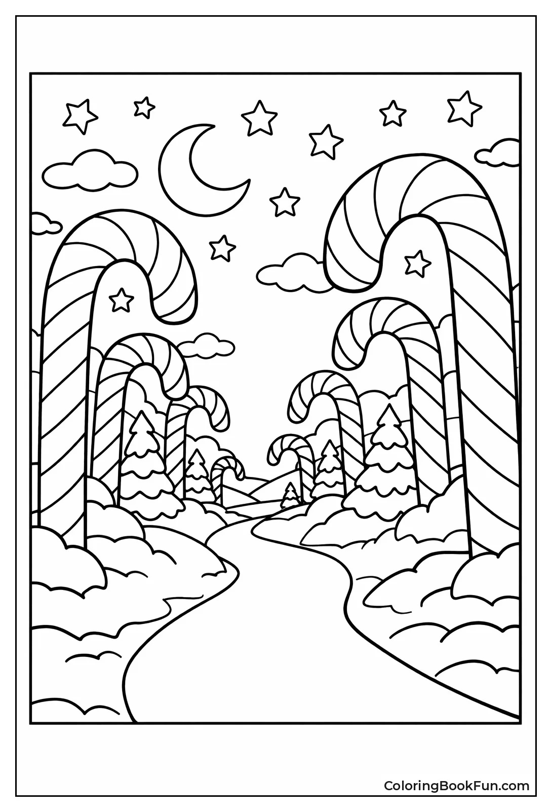 Giant Candy Cane Forest