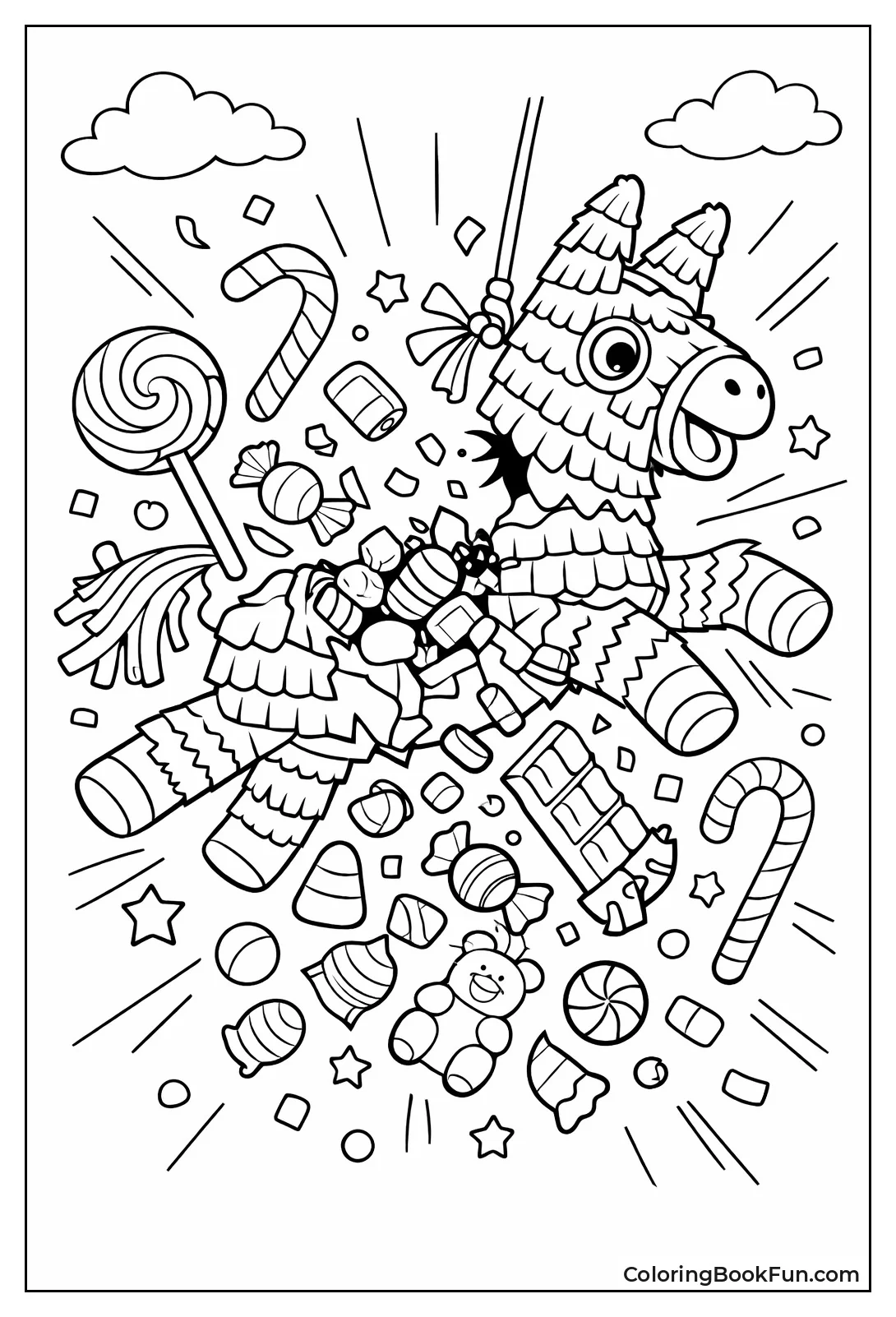 Exploding Piñata with Candies