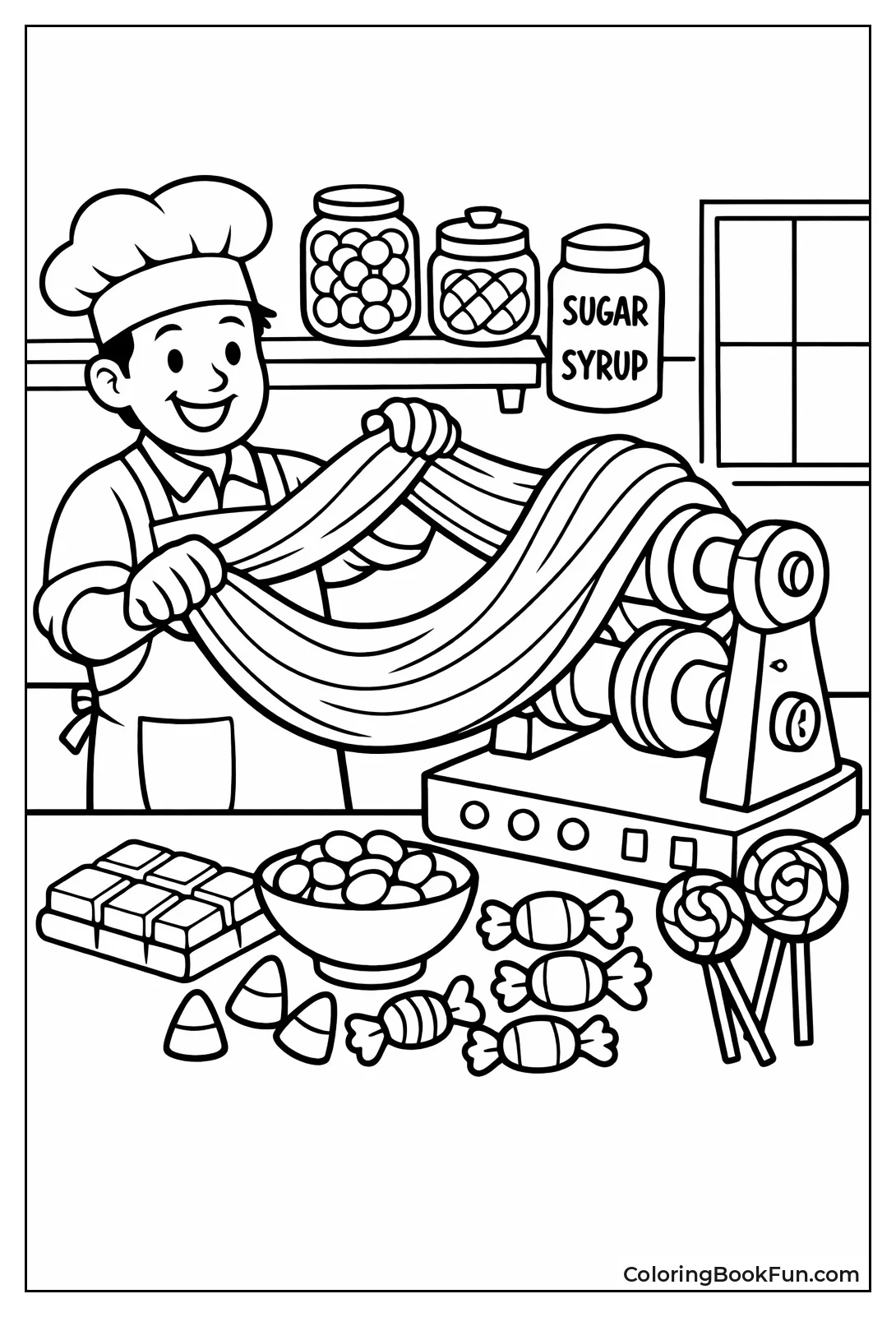 Stretching Salt Water Taffy