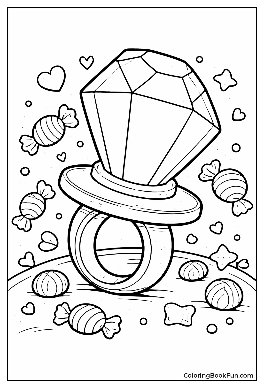 Ring Pop on Plastic Band