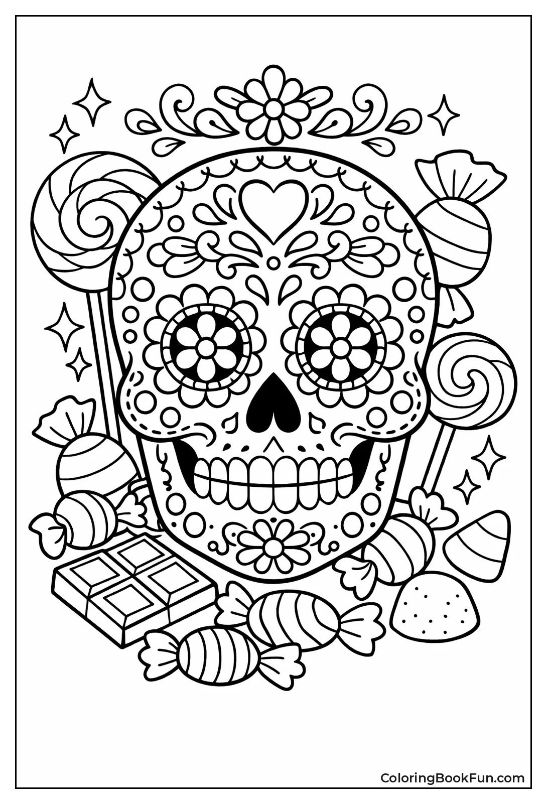 Decorated Sugar Skull Candy