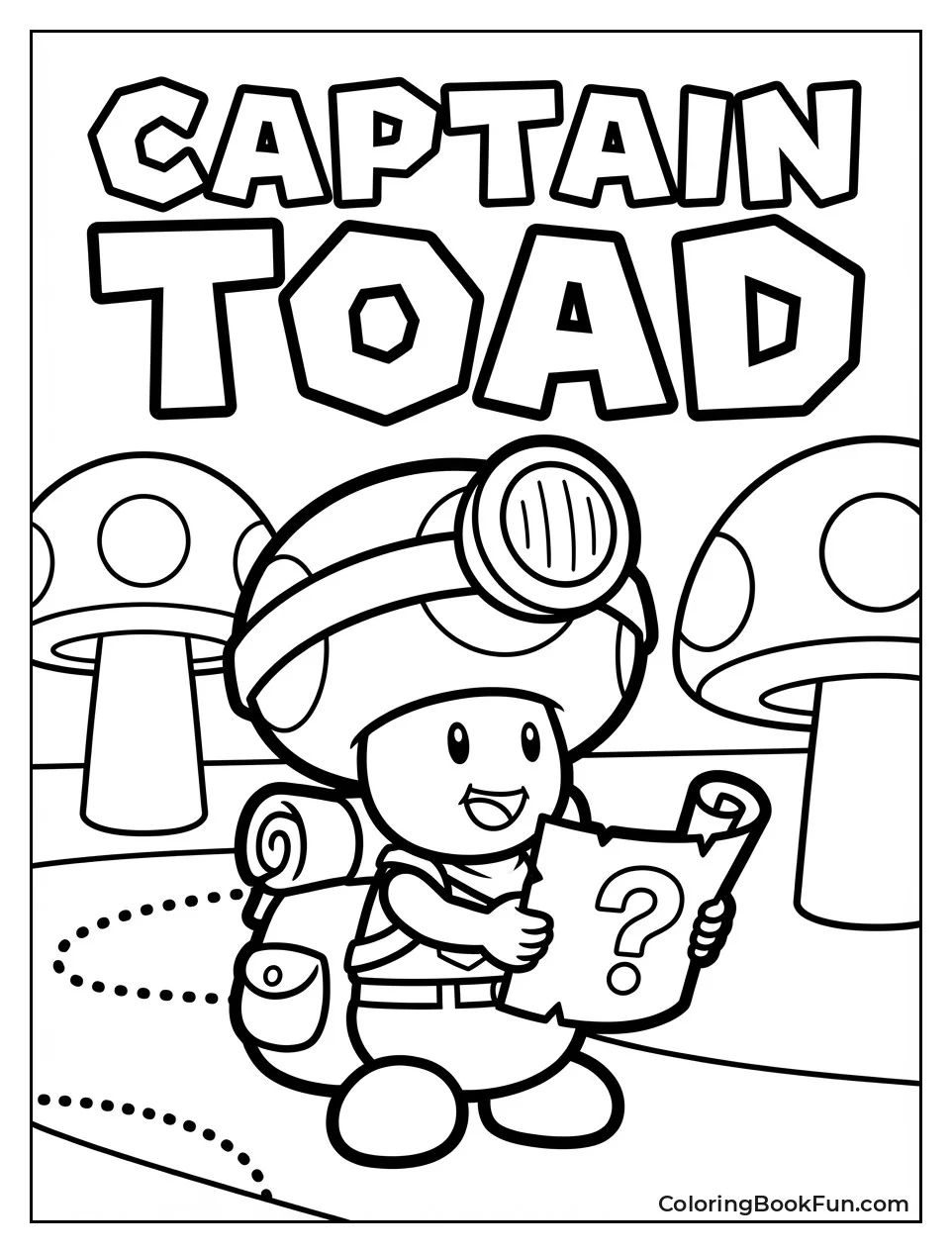 Captain Toad Holds Map