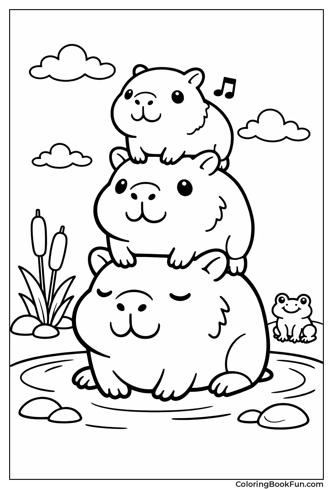 Stacked Capybara Tower