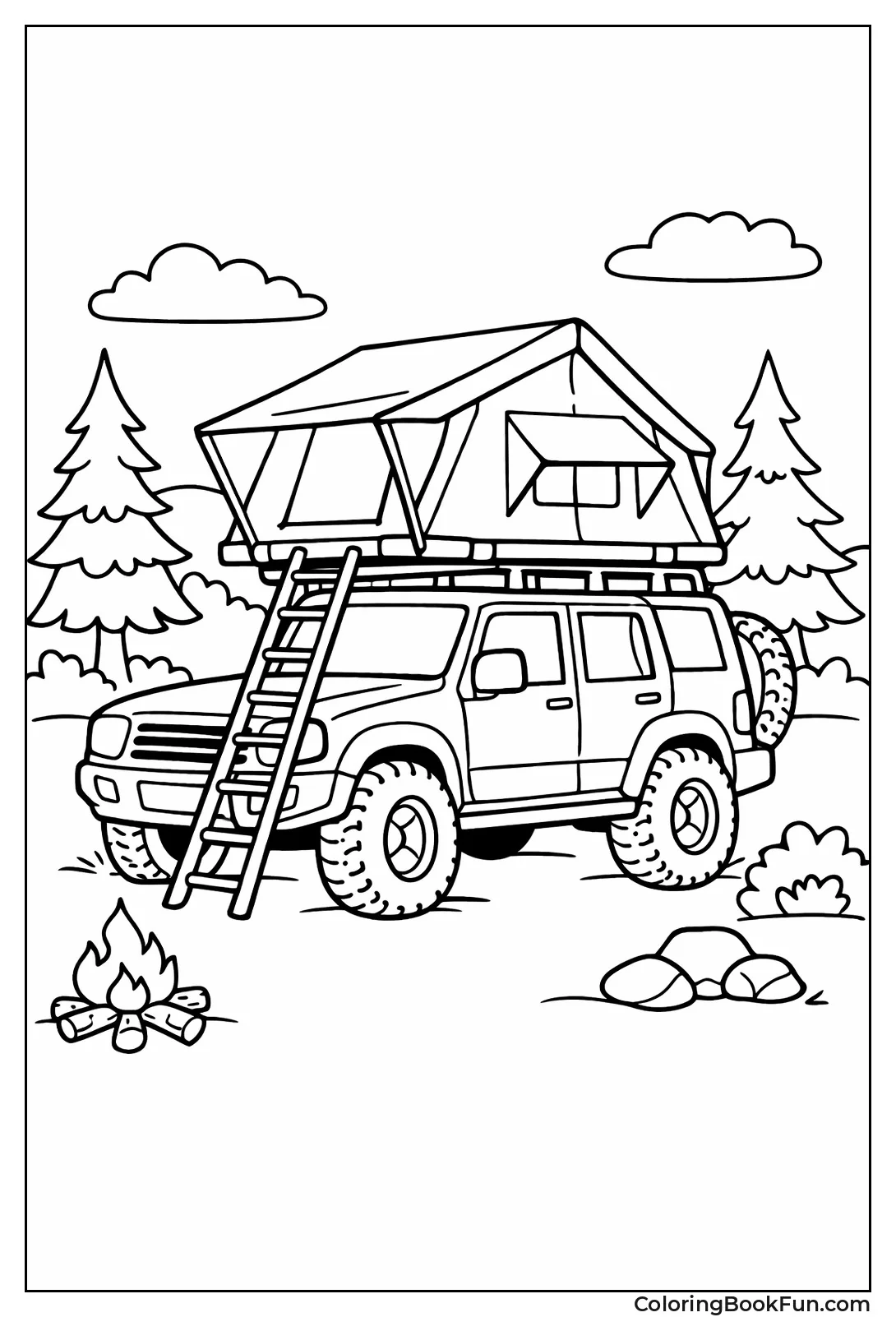 SUV Rooftop Tent Camp