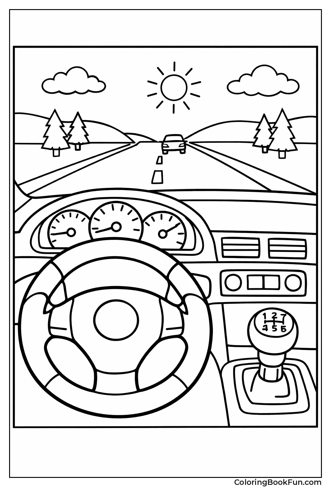 Cockpit Steering Wheel Dashboard