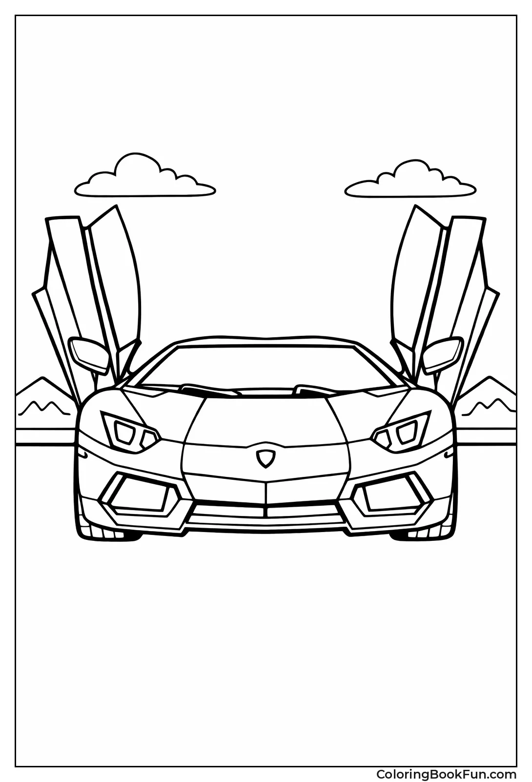 Aggressive Lamborghini Front Doors