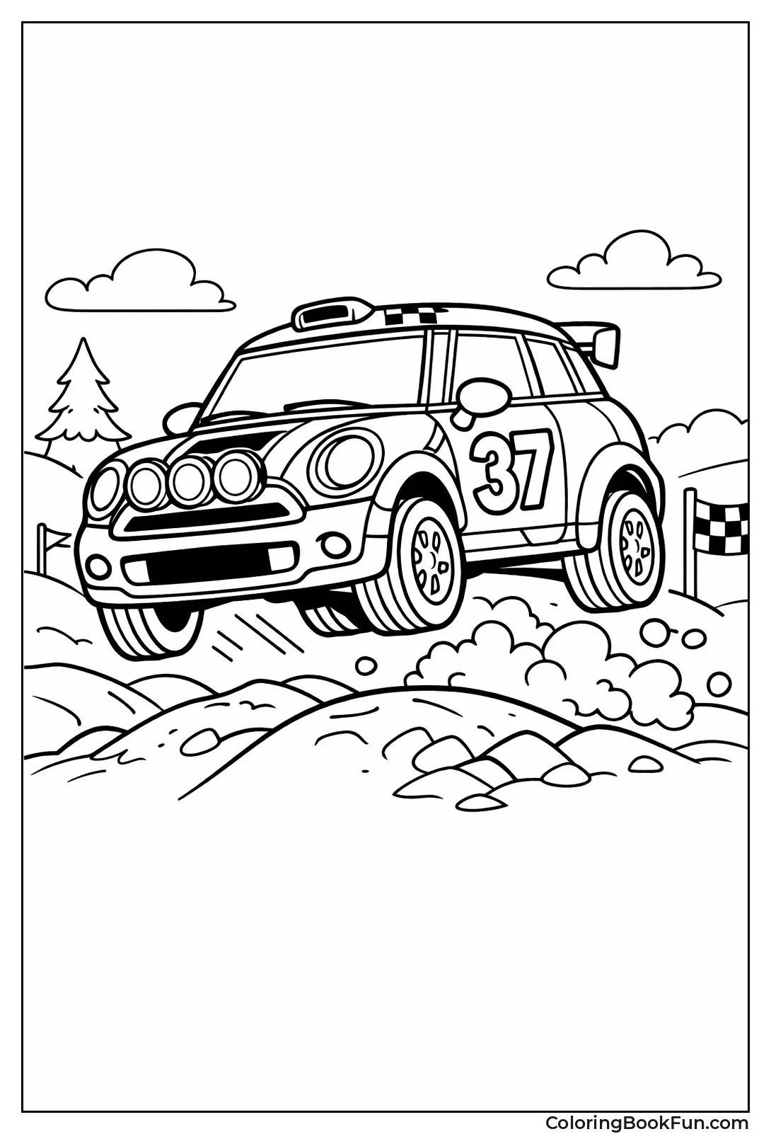 Rally Mini Cooper Jump