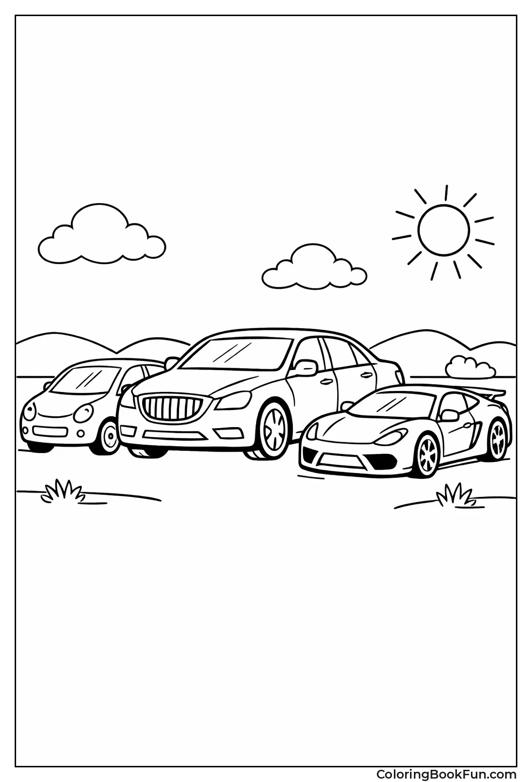 Cars Size Comparison Line