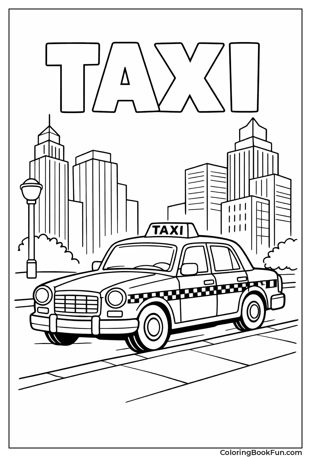 Yellow Taxi City Curb