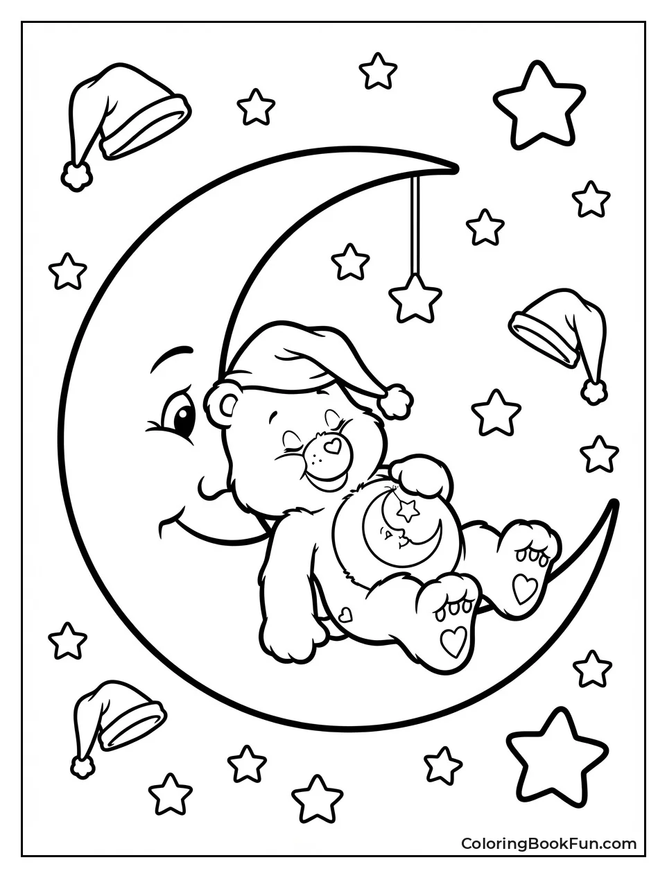 Bedtime Bear Sleeps on Moon