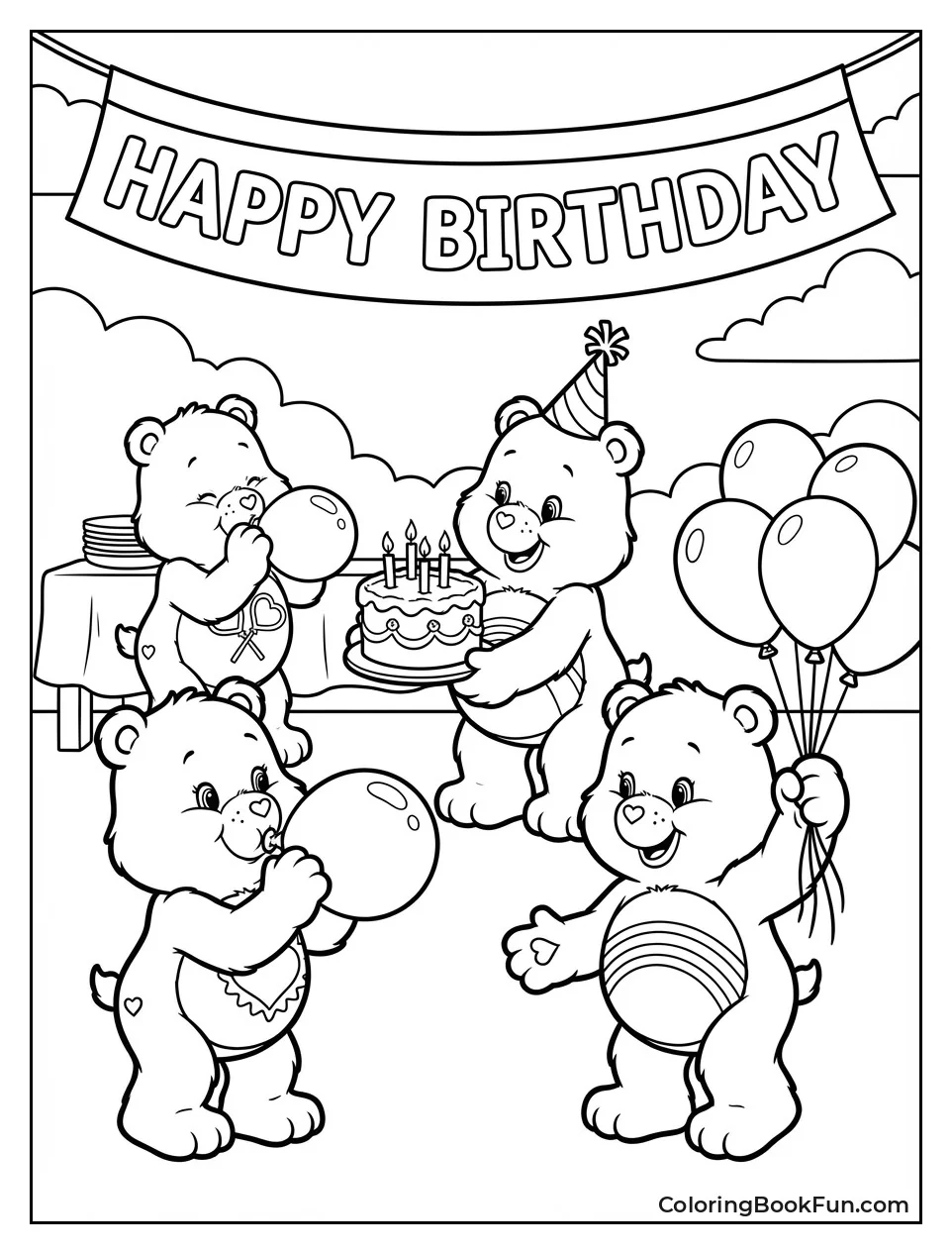 Birthday Party with Balloons