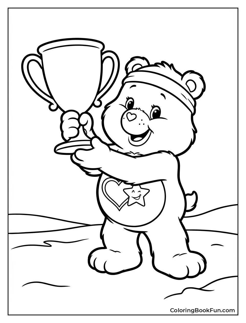 Champ Bear Lifts Trophy