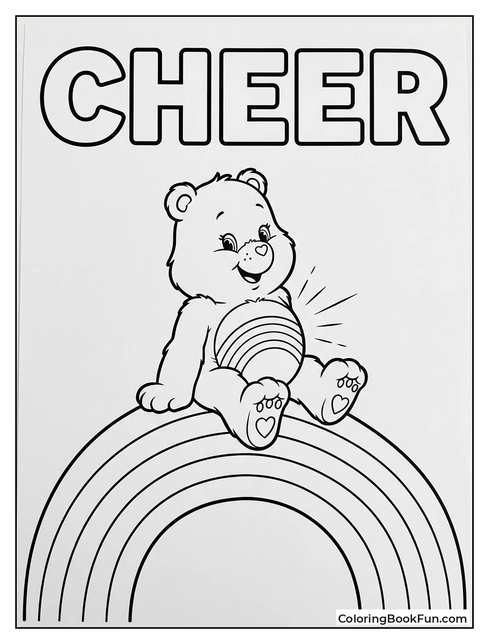 Cheer Bear on Rainbow