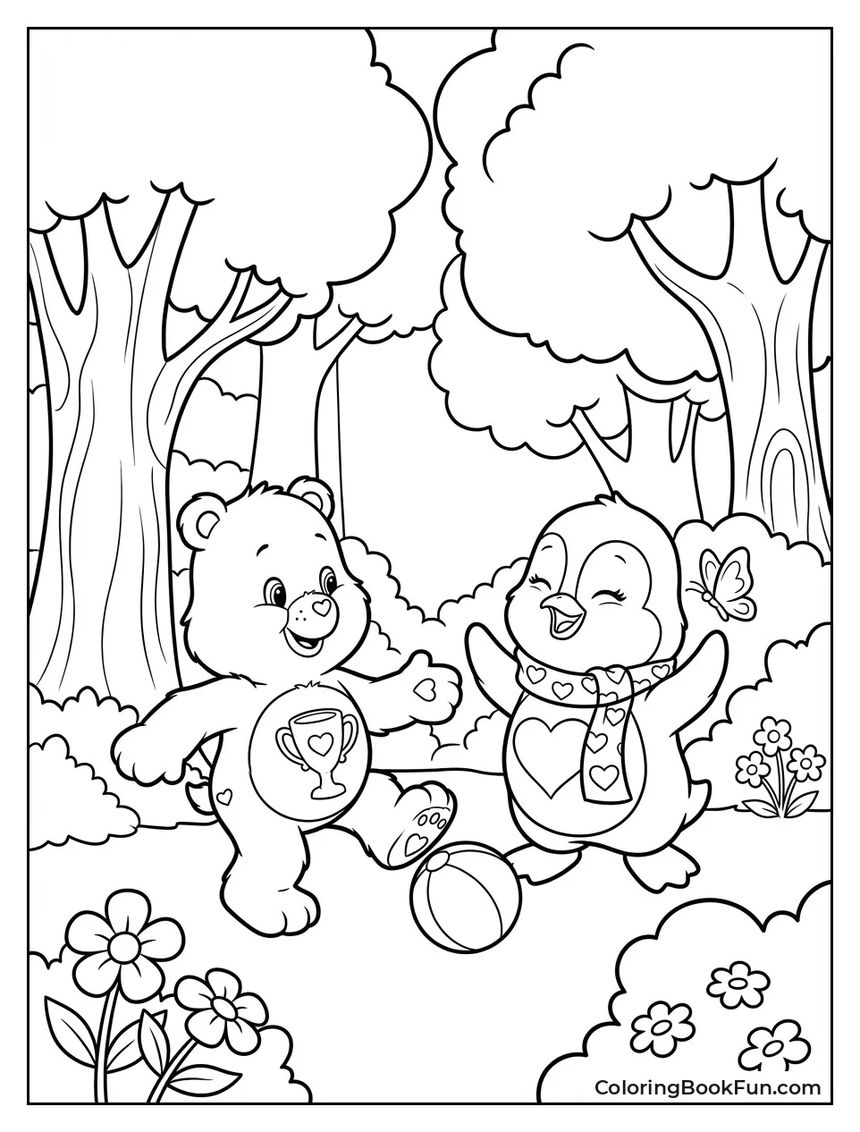 Cousins Play in Forest