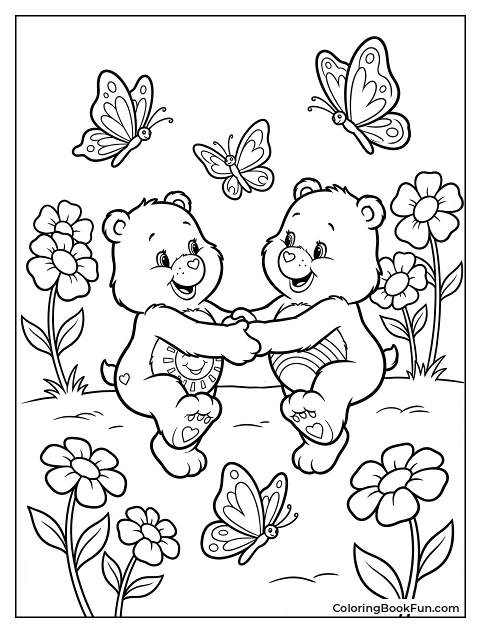 Bears Dance with Flowers